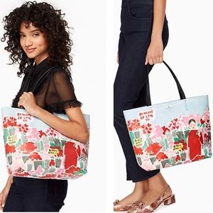 Kate Spade Be Mine Rose Market Hallie Tote